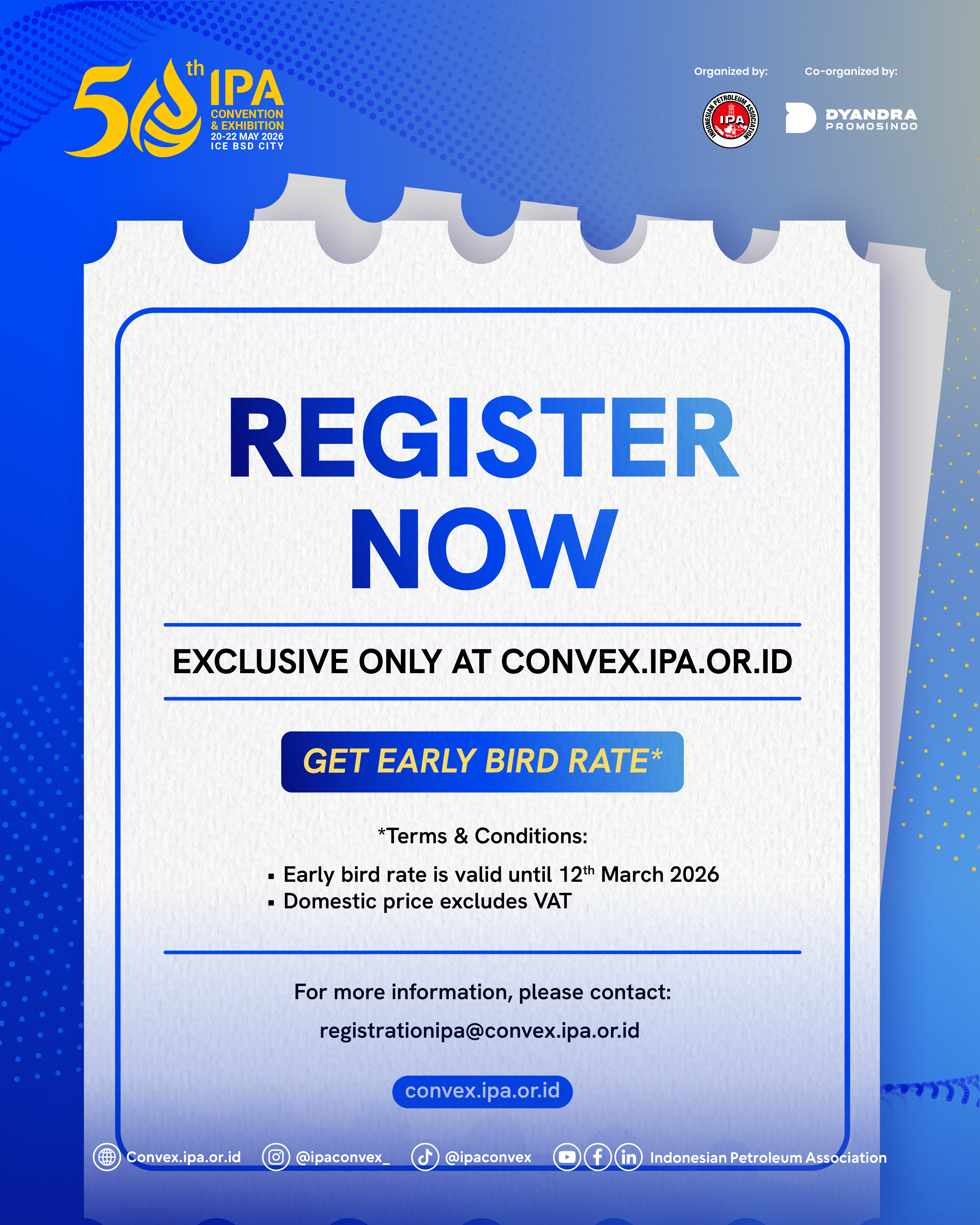 Early Bird Registration